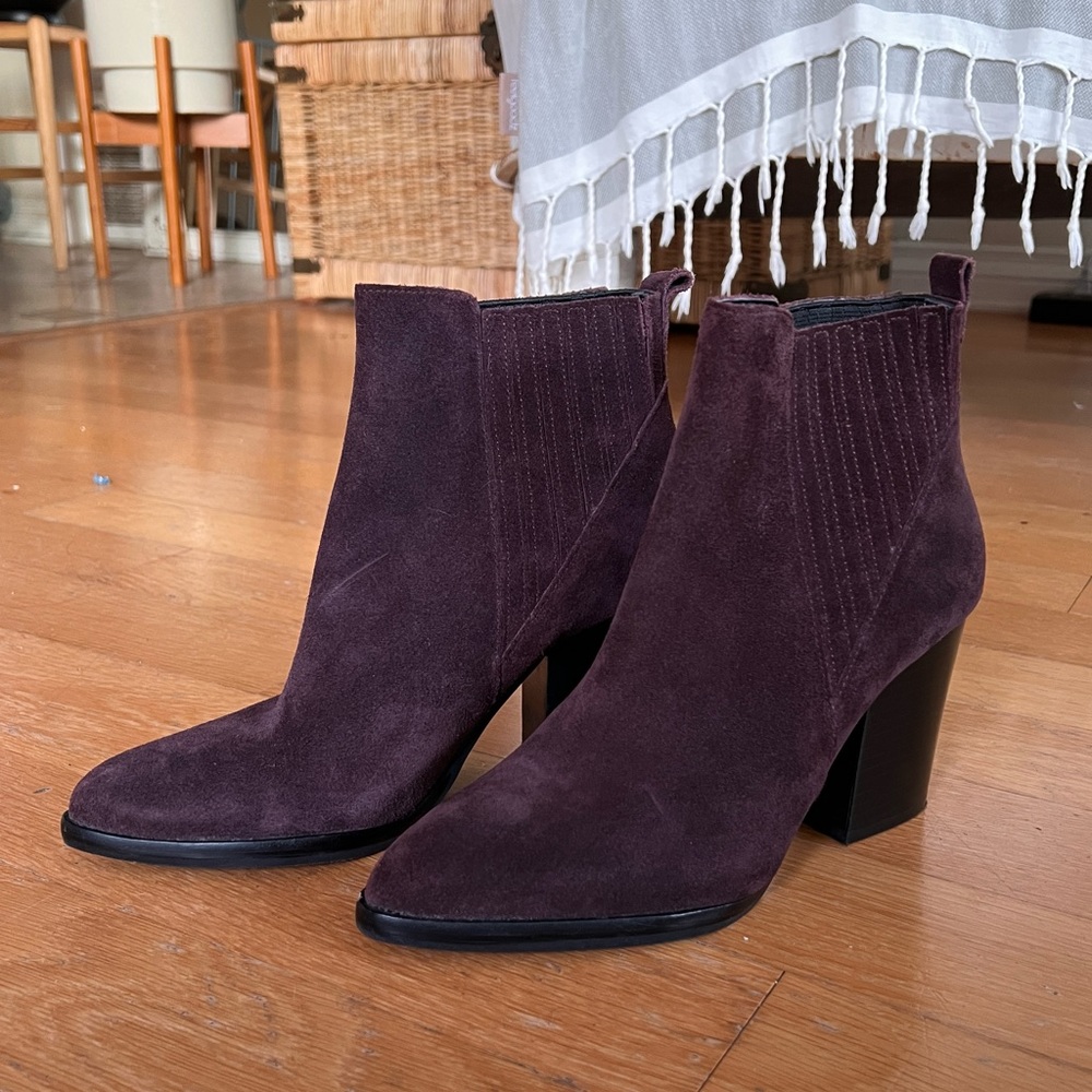 Deep Purple Suede Boots